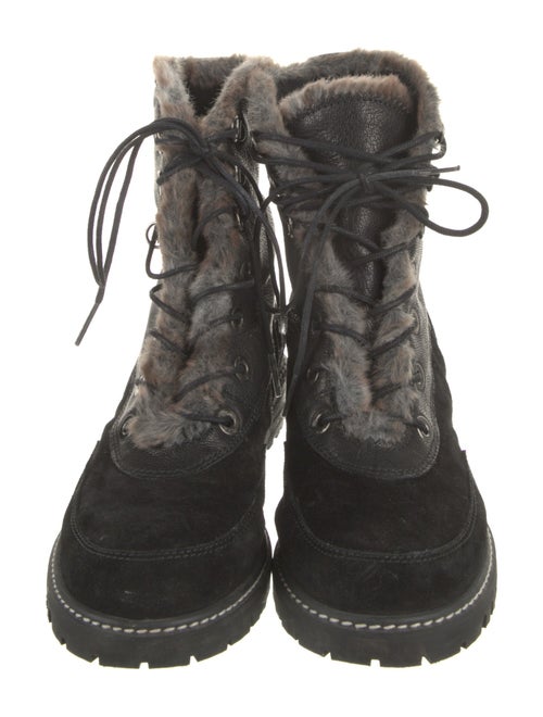 Stuart Weitzman Leather Combat Boots