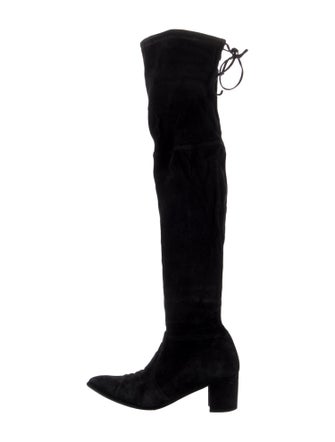 Stuart Weitzman Suede Lace-Up Boots