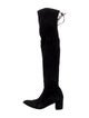 Stuart Weitzman Suede Lace-Up Boots