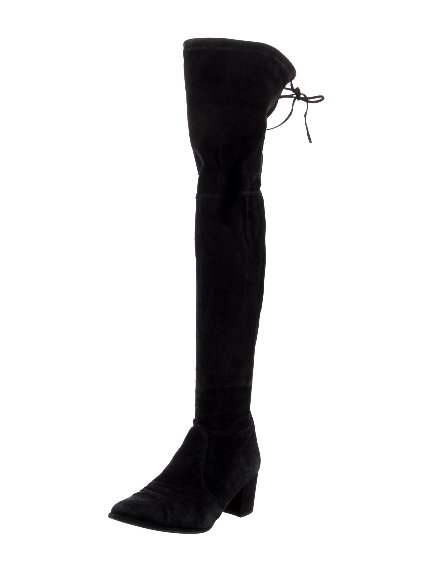 Stuart Weitzman Suede Lace-Up Boots