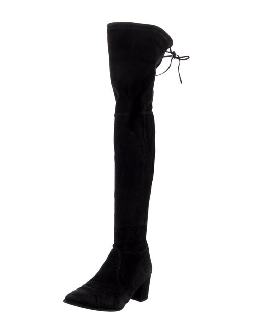 Stuart Weitzman Suede Lace-Up Boots