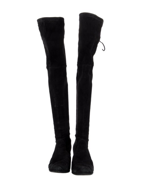 Stuart Weitzman Suede Lace-Up Boots