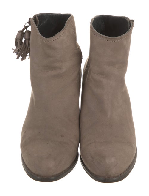 Stuart Weitzman Suede Tassel Accents Western Boots