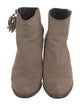 Stuart Weitzman Suede Tassel Accents Western Boots