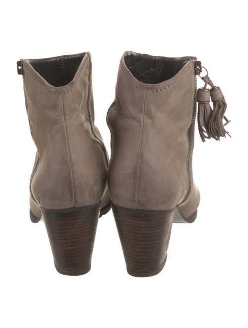 Stuart Weitzman Suede Tassel Accents Western Boots