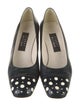 Stuart Weitzman Leather Polka Dot Print Pumps