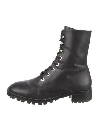 Stuart Weitzman Leather Combat Boots