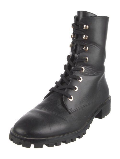 Stuart Weitzman Leather Combat Boots