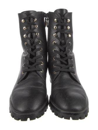 Stuart Weitzman Leather Combat Boots