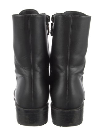Stuart Weitzman Leather Combat Boots