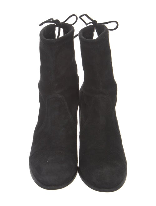 Stuart Weitzman Suede Lace-Up Boots