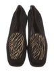 Stuart Weitzman Suede Animal Print Loafers