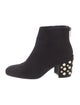 Stuart Weitzman Suede Studded Accents Boots