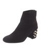 Stuart Weitzman Suede Studded Accents Boots