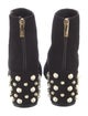 Stuart Weitzman Suede Studded Accents Boots