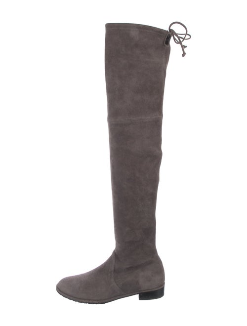 Stuart Weitzman Suede Lace-Up Boots