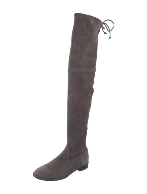 Stuart Weitzman Suede Lace-Up Boots