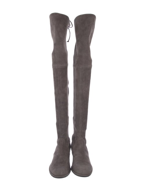 Stuart Weitzman Suede Lace-Up Boots