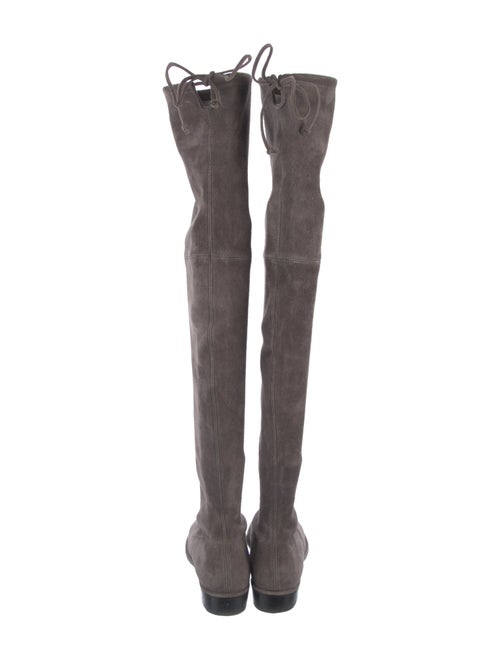 Stuart Weitzman Suede Lace-Up Boots
