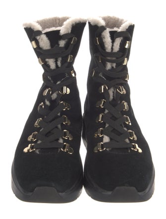 Stuart Weitzman Suede Lace-Up Boots