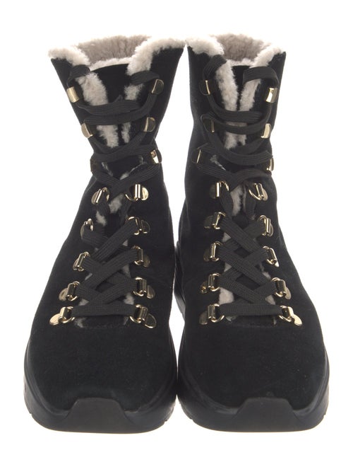 Stuart Weitzman Suede Lace-Up Boots
