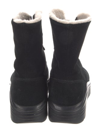 Stuart Weitzman Suede Lace-Up Boots