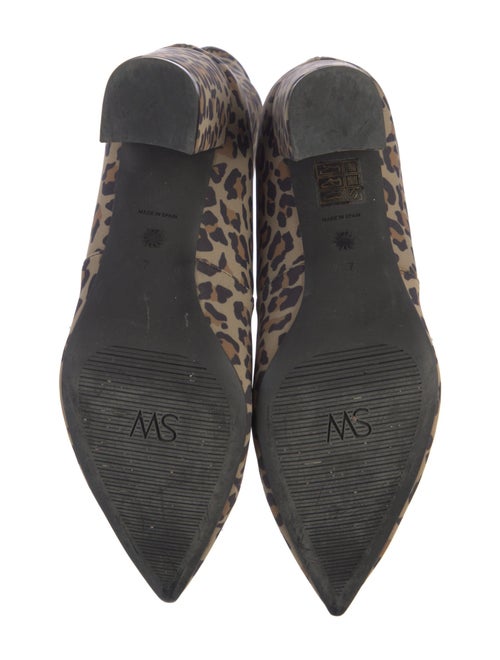 Stuart Weitzman Silk Animal Print Sock Boots