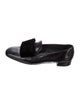 Stuart Weitzman Patent Leather Bow Accents Loafers