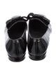 Stuart Weitzman Patent Leather Bow Accents Loafers