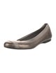 Stuart Weitzman Leather Whipstitch Trim Ballet Flats