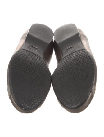 Stuart Weitzman Leather Whipstitch Trim Ballet Flats