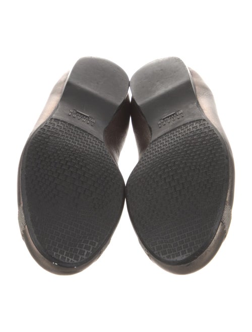 Stuart Weitzman Leather Whipstitch Trim Ballet Flats
