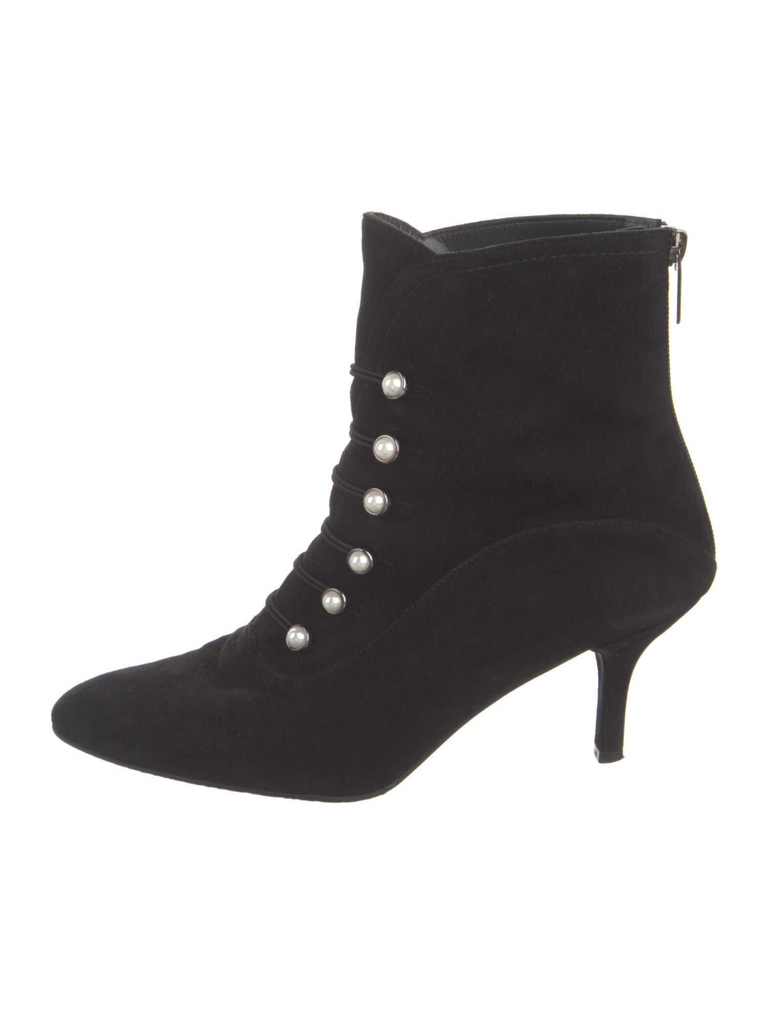 Stuart Weitzman Suede Studded Accents Boots