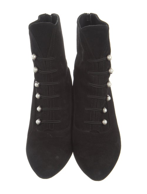 Stuart Weitzman Suede Studded Accents Boots