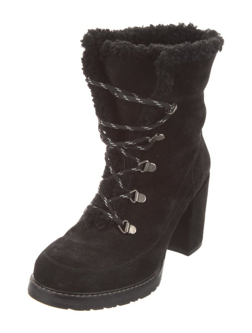 Stuart Weitzman Suede Lace-Up Boots