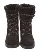 Stuart Weitzman Suede Lace-Up Boots
