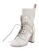Stuart Weitzman Leather Lace-Up Boots