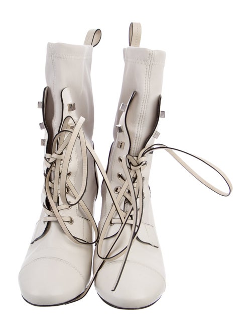 Stuart Weitzman Leather Lace-Up Boots