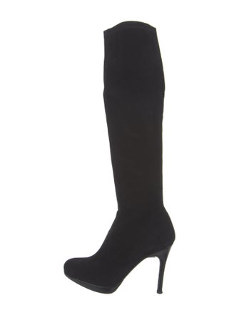 Stuart Weitzman Suede Sock Boots