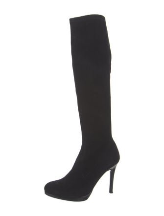 Stuart Weitzman Suede Sock Boots