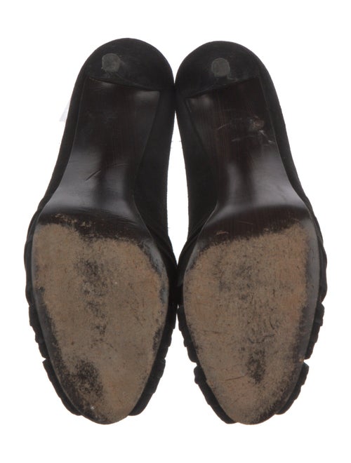 Stuart Weitzman Suede Cutout Accent D'Orsay Pumps