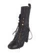 Stuart Weitzman Leather Lace-Up Boots