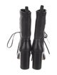 Stuart Weitzman Leather Lace-Up Boots
