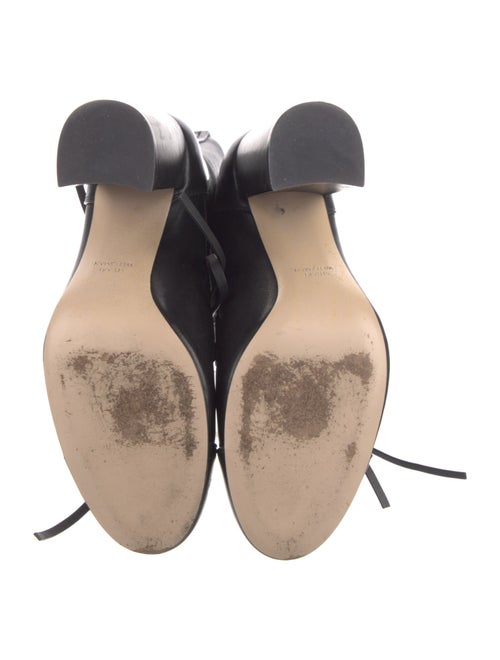 Stuart Weitzman Leather Lace-Up Boots