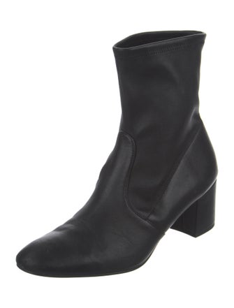 Stuart Weitzman Leather Sock Boots