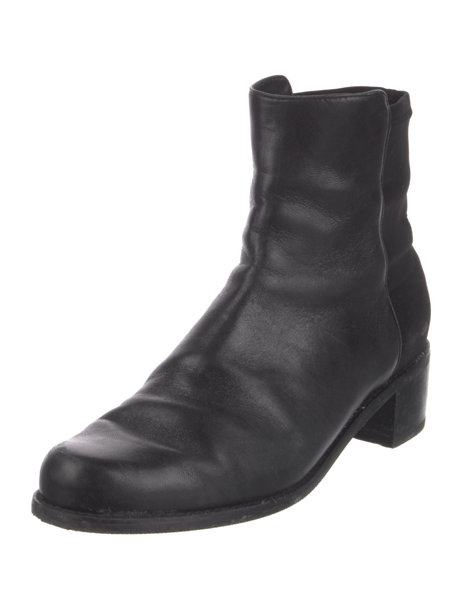 Stuart Weitzman Leather Sock Boots