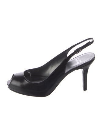 Stuart Weitzman Leather Slingback Pumps