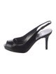 Stuart Weitzman Leather Slingback Pumps