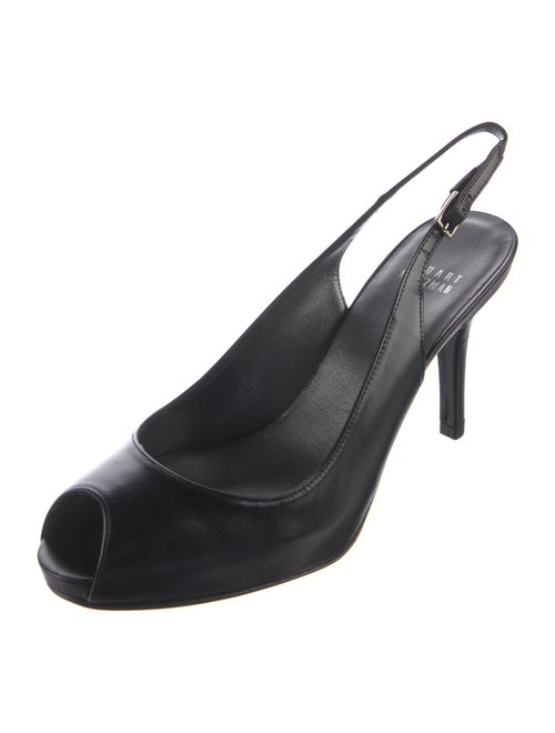 Stuart Weitzman Leather Slingback Pumps