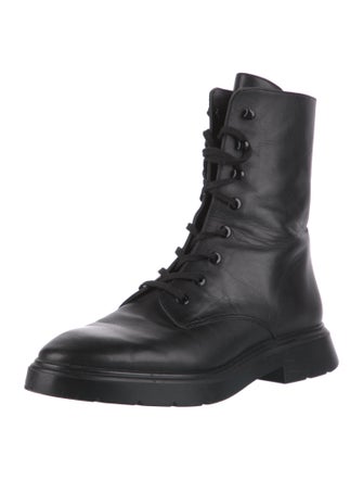 Stuart Weitzman Leather Combat Boots